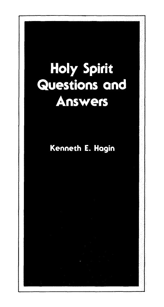 Holy Spirit Questions and Answers (Booklet)