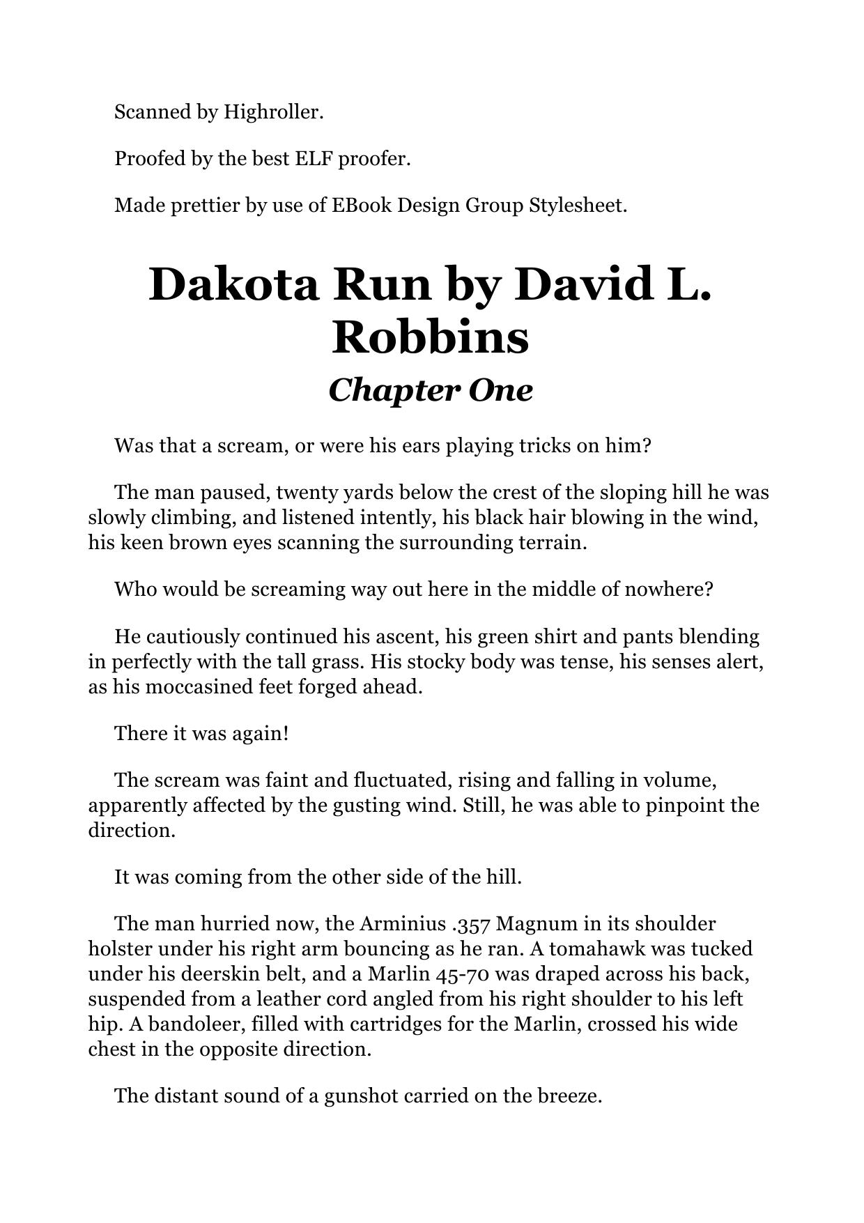 David L Robbins Endworld 05 Dakota Run